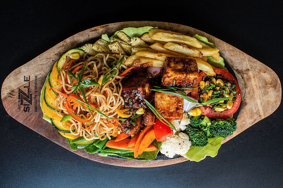 Paneer Chilli Sizzler